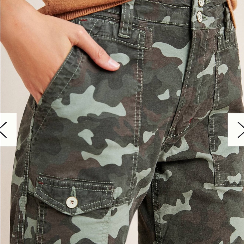 NWT Anthropologie camo pants, size 28. - Picture 7 of 8
